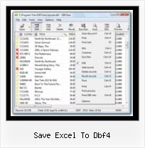 Dbfview save excel to dbf4