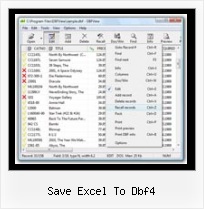 Dbf Convert Vista save excel to dbf4