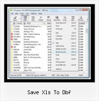 Tdbf Edit Mode save xls to dbf