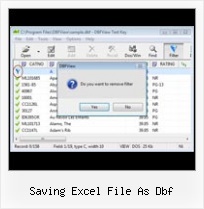 Excel 2007 Dbf File Format saving excel file as dbf