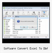Dbf Delete Record software convert excel to dbf