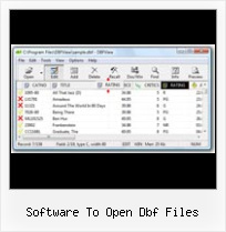 Dbk Para Excel software to open dbf files