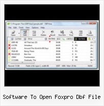 Edito Dbf software to open foxpro dbf file