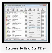 Excel 2007 Dbf File Save software to read dbf files