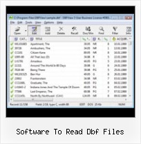 Dbase File View software to read dbf files