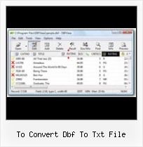 How To Delete Dbf Records to convert dbf to txt file