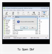 Dbf Files To Excel to open dbf