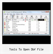 Dbf File Format Viewer tools to open dbf file