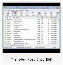 Excel 2007 Dbf File Format transfer xcel into dbf
