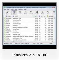 Convertire File Dbf In Xls transform xls to dbf