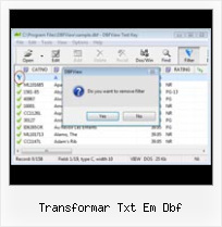 Dbf Importieren Excel transformar txt em dbf
