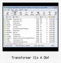 Xlxs To Dbf Free transformar xls a dbf