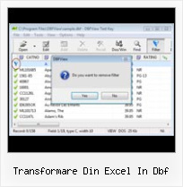 Oppna Dbf Filer transformare din excel in dbf
