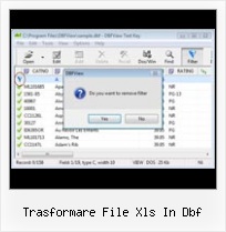 Convert Xlsx To Xls trasformare file xls in dbf