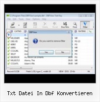 Convertir Dbf Texte txt datei in dbf konvertieren