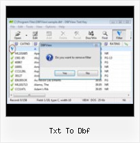 Convert Excelt To Dbf txt to dbf