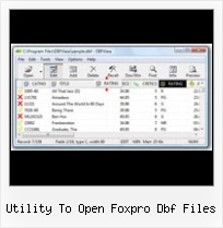 Free Xls To Dbf utility to open foxpro dbf files
