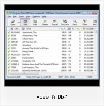 Opening Dbf File Types view a dbf