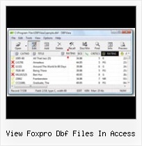Trasformare File Xls In Dbf view foxpro dbf files in access