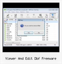 Preview File Dbf viewer and edit dbf freeware