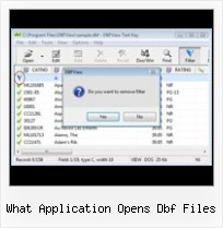 Dbase File Viewer what application opens dbf files