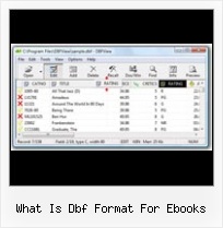 Transform Xls To Dbf what is dbf format for ebooks