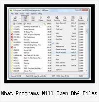 Dbf Para Excel what programs will open dbf files