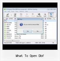 Trasformare Xls In Dbf what to open dbf