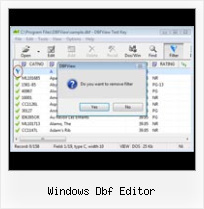 View Dbase File windows dbf editor