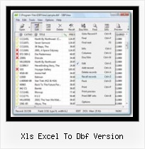 Dbf Conversions xls excel to dbf version