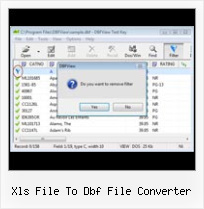 Opendatabase Xlsx xls file to dbf file converter