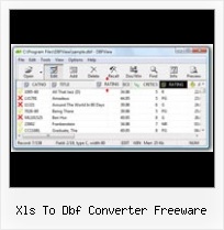 Software For Dbf Files xls to dbf converter freeware