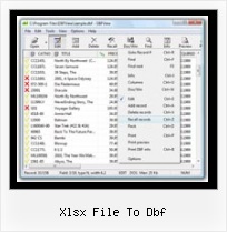 Dbf Editors xlsx file to dbf