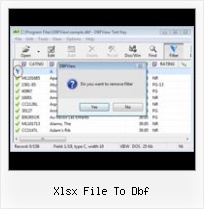 Program For Dbf File xlsx file to dbf