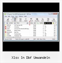 Dbf Files Conversion xlsx in dbf umwandeln
