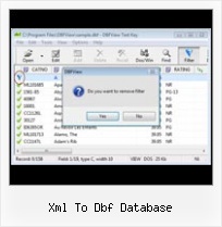 File Extension Dbf xml to dbf database