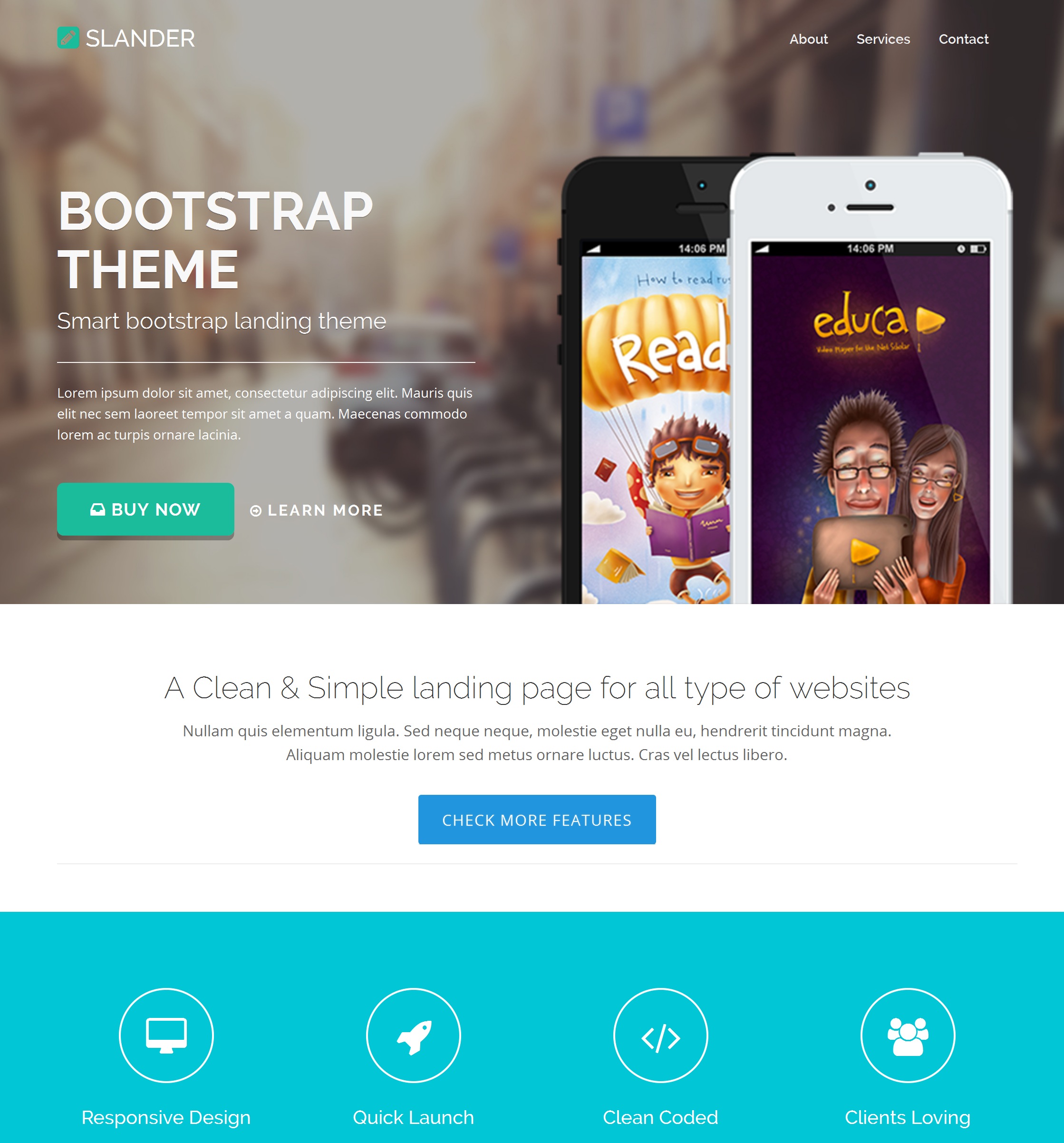 HTML Bootstrap Carousel Theme