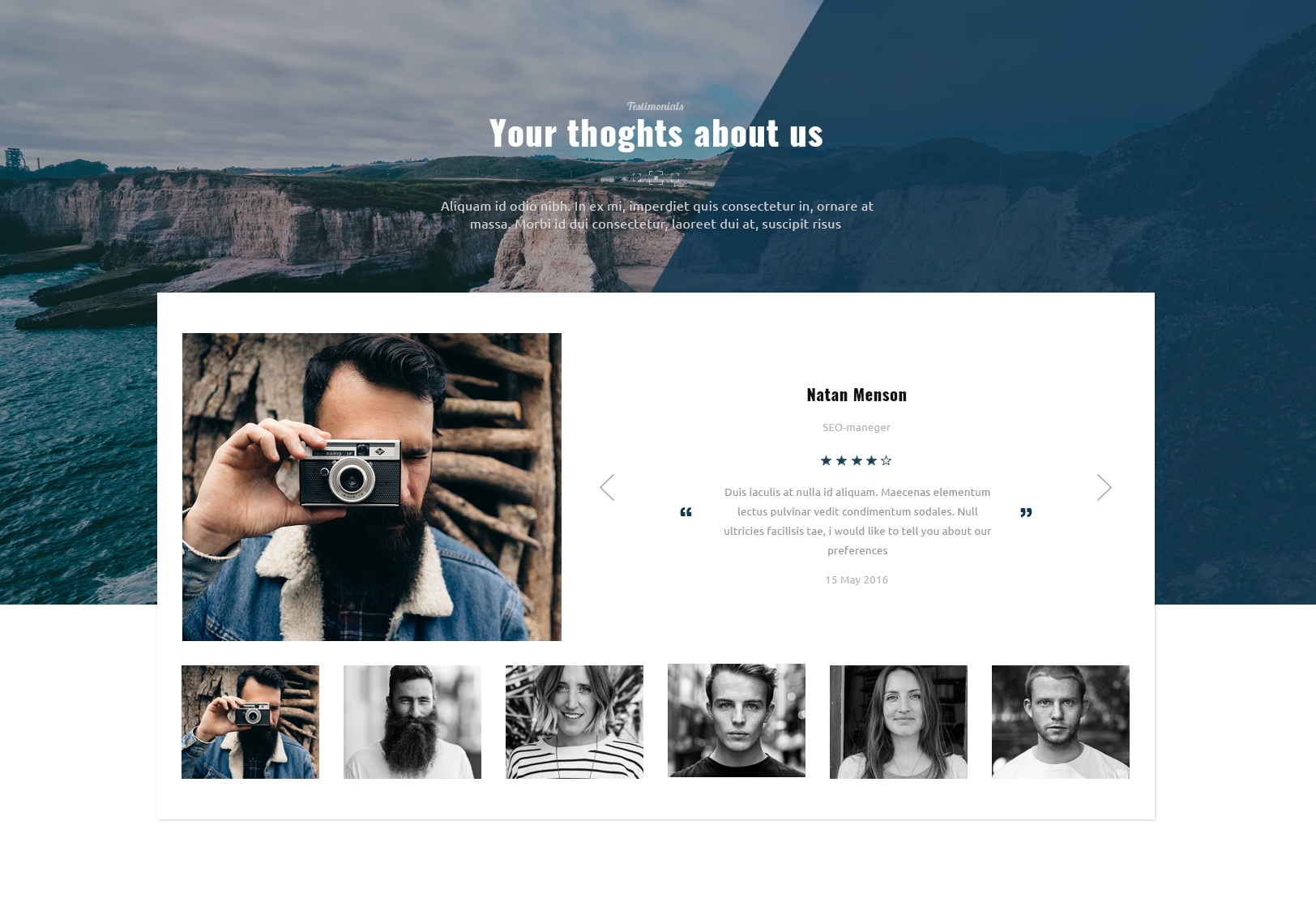 Free Bootstrap Parallax Theme