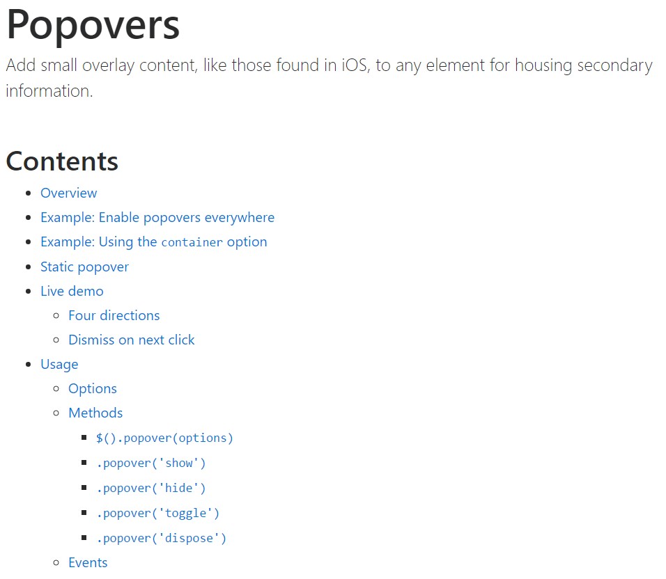 Bootstrap popovers  main  documents